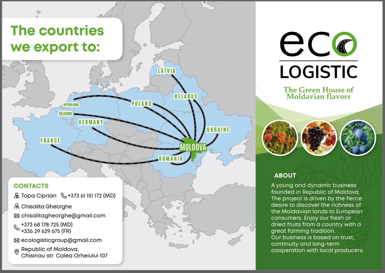 Eco-Logistic Group — rețeaua de livrare